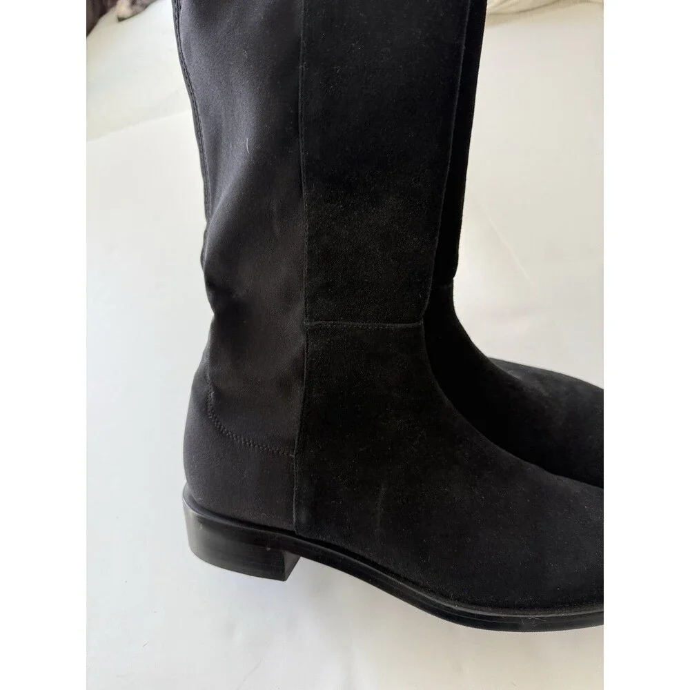 Stuart Weitzman Keelan Suede Knee-High Boots 5050 Black Size 8.5 S5448